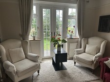 laura ashley leather chair for sale  TADWORTH