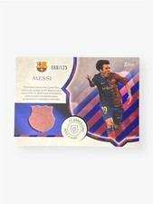 Assento relíquia Topps FC Barcelona 125 anos Lionel Messi 88/125 comprar usado  Enviando para Brazil