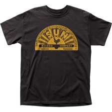 Camiseta masculina Sun Records logotipo Memphis rock and roll clássica banda nova preta comprar usado  Enviando para Brazil