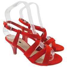 Coral orange strappy for sale  WARRINGTON