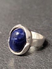 Ring silber blauem gebraucht kaufen  Kaiserslautern
