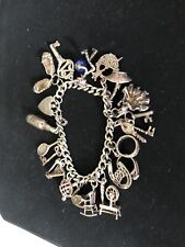 Silver charm bracelet for sale  NOTTINGHAM