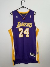 Camiseta NBA Costurada Kobe Bryant #24 Los Angeles Lakers Adidas Tamanho Grande Roxa comprar usado  Enviando para Brazil