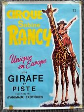 Affiche cirque sabine d'occasion  Tigy