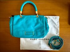 Bolsa tiracolo Marc Jacobs couro envernizado com alça destacável, turquesa, nova sem etiquetas comprar usado  Enviando para Brazil