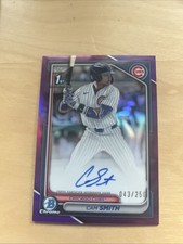 Cam Smith Astros 2024 Bowman Chrome roxo iniciante inserção automática 43/250 comprar usado  Enviando para Brazil