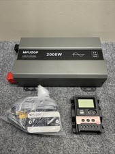 Inversor de onda senoidal pura MFUZOP 2000W Watt, conversor CA 12V CC para 110V/120V, usado comprar usado  Enviando para Brazil