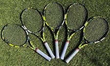 (5) Agarre de raqueta de tenis marca Babolat Pure Aero 98 2023 talla 4 1/4 agrietada segunda mano  Embacar hacia Mexico
