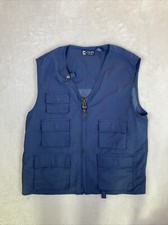 Colete de pesca masculino Chaps 5 bolsos náilon grande azul ventilado leve  comprar usado  Enviando para Brazil