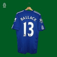 Używany, Chelsea 2009-2010 domowa koszulka retro Adidas w rozmiarze L z Michaelem Ballackiem na sprzedaż  PL