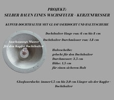 Kupfer dochthalter 8cmh gebraucht kaufen  Neuenrade