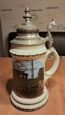 Bierkrug zinndeckel krokodil gebraucht kaufen  Kasendorf