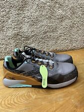 Sapatos de trabalho Reebok nano tamanho 12 X1 aventura biqueira composta prata cinza preto comprar usado  Enviando para Brazil