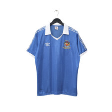 Camisa de futebol 1981 Manchester City retrô Umbro FA Cup final centenário casa (L) comprar usado  Enviando para Brazil
