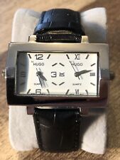Usado, Vintage Hugo Relógio Dual Time por Hugo Boss Nova Pulseira de Couro e Baterias comprar usado  Enviando para Brazil