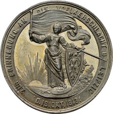 Medaille leipzig völkerschlac gebraucht kaufen  München