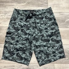 Bermuda de pesca Grundens masculina 32 azul camuflagem carga desempenho elástico ao ar livre comprar usado  Enviando para Brazil