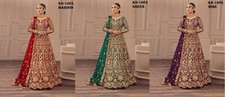 Usado, Vestido de festa bollywood anarkali salwar kameez terno designer indiano paquistanês comprar usado  Enviando para Brazil