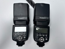 YONGNUO SPEEDLITE EXTERNO YN-560-III MONTAGEM EM SAPATO FLASH COM ESTOJO CANON NIKON comprar usado  Enviando para Brazil