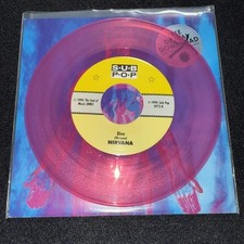 Nirvana ‎Sliver SP73 7" Opaque Pink 1st Pressing Vinyl US 1990 Kurt Cobain OOP comprar usado  Enviando para Brazil