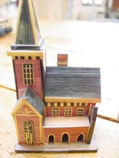 Casetta chiesa miniatura usato  Milano
