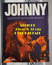 Johnny hallyday affiche d'occasion  Brunoy