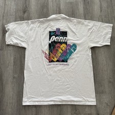 Usado, Camiseta Vintage Penn Tennis Ball Gráfica Feita Nos EUA Tamanho Grande Raquete Esportiva comprar usado  Enviando para Brazil
