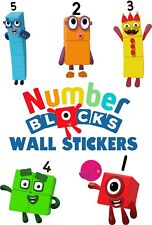 Numberblocks wall stickers for sale  LUTTERWORTH