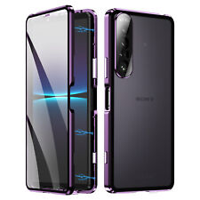 Capa corpo inteiro vidro metal magnético para Sony Xperia 1 VII 10 1 VI 5 V IV 10 III comprar usado  Enviando para Brazil