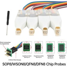 Usado, 1 peça adaptador SOP8/WSON8/QDFN8 SPI pino clipe flash no chip sonda de leitura e gravação comprar usado  Enviando para Brazil
