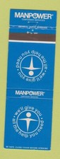 Matchbook cover manpower for sale  USA