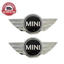 Usado, 2x Mini Cooper S Logotipo Bota Frontal Capô Traseiro Cromado Emblema de Metal comprar usado  Enviando para Brazil