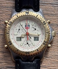 TAG Heuer CG1123-0 Senna cronógrafo prata ouro combo analógico digital, usado comprar usado  Enviando para Brazil