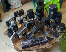 Cameras lenses flashes for sale  LONGFIELD