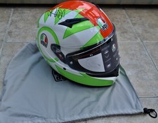 Capacete MotoGP Valentino Rossi tamanho completo assinado Mugello 2018 AGV K3 com COA + prova comprar usado  Enviando para Brazil