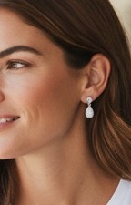 Brincos de cristal Swarovski lágrima de ródio pavê gota pendente brilho  comprar usado Brincos de cristal Swarovski lágrima de ródio pavê gota pendente brilho  comprar usado  Enviando para Brazil