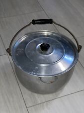 Olla de camping Lg 14 Qt de colección Wear Ever aluminio EE. UU. tapa mango de madera Caldron segunda mano  Embacar hacia Argentina