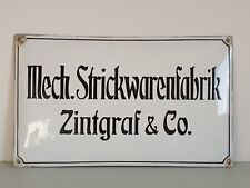 Uralt emailleschild zintgraf gebraucht kaufen  Magdeburg