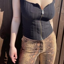 Topshop snakeskin flares for sale  SAFFRON WALDEN