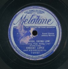 78tk-Dance-MELOTONE 7-04-07-Vincent Lopez-(Swing High,Swing Low/Kid in 3 corner) comprar usado  Enviando para Brazil