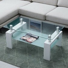 Weiß glas couchtisch gebraucht kaufen  Braunschweig