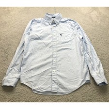 Camisa masculina Abercrombie & Fitch manga longa média bolso logotipo azul  comprar usado  Enviando para Brazil