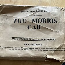 Morris owners pack for sale  WIMBORNE