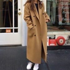 Casaco de lã feminino inverno longo casaco de lã manga longa  comprar usado  Enviando para Brazil