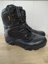 Botas táticas masculinas Delta Cordura pretas tamanho 12 fabricadas nos EUA com cadarço e zíper lateral comprar usado  Enviando para Brazil