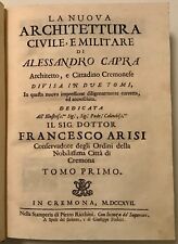 ALESSANDRO CAPRA ARCHITETTURA CIVILE E MILITARE LIBRI RICHINI CREMONA 1717 comprar usado  Enviando para Brazil