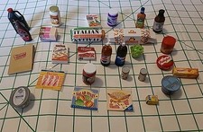Lote Kitchen Littles Miniatura Comida e Bebida Pepsi, Velveeta, Espaguete comprar usado  Enviando para Brazil