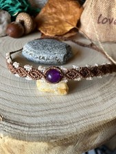 Braccialetto macrame pietra usato Braccialetto macrame pietra usato  Novara