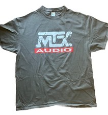Camiseta promocional vintage MTX Audio cinza GG áudio de carro old school 29”x 22” comprar usado  Enviando para Brazil