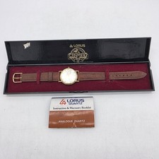 Vintage Lorus Mickey Mouse Relógio 1987 60 Anos Quartzo Couro Marrom Caixa Manual comprar usado  Enviando para Brazil